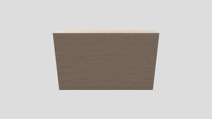 Cabinet Fridge 3D Model