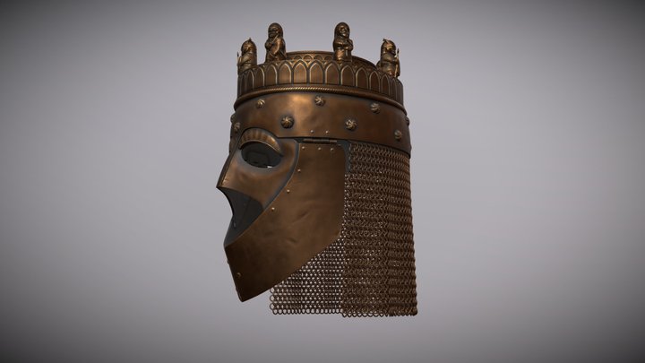 The Crowned Helmet 3D Model