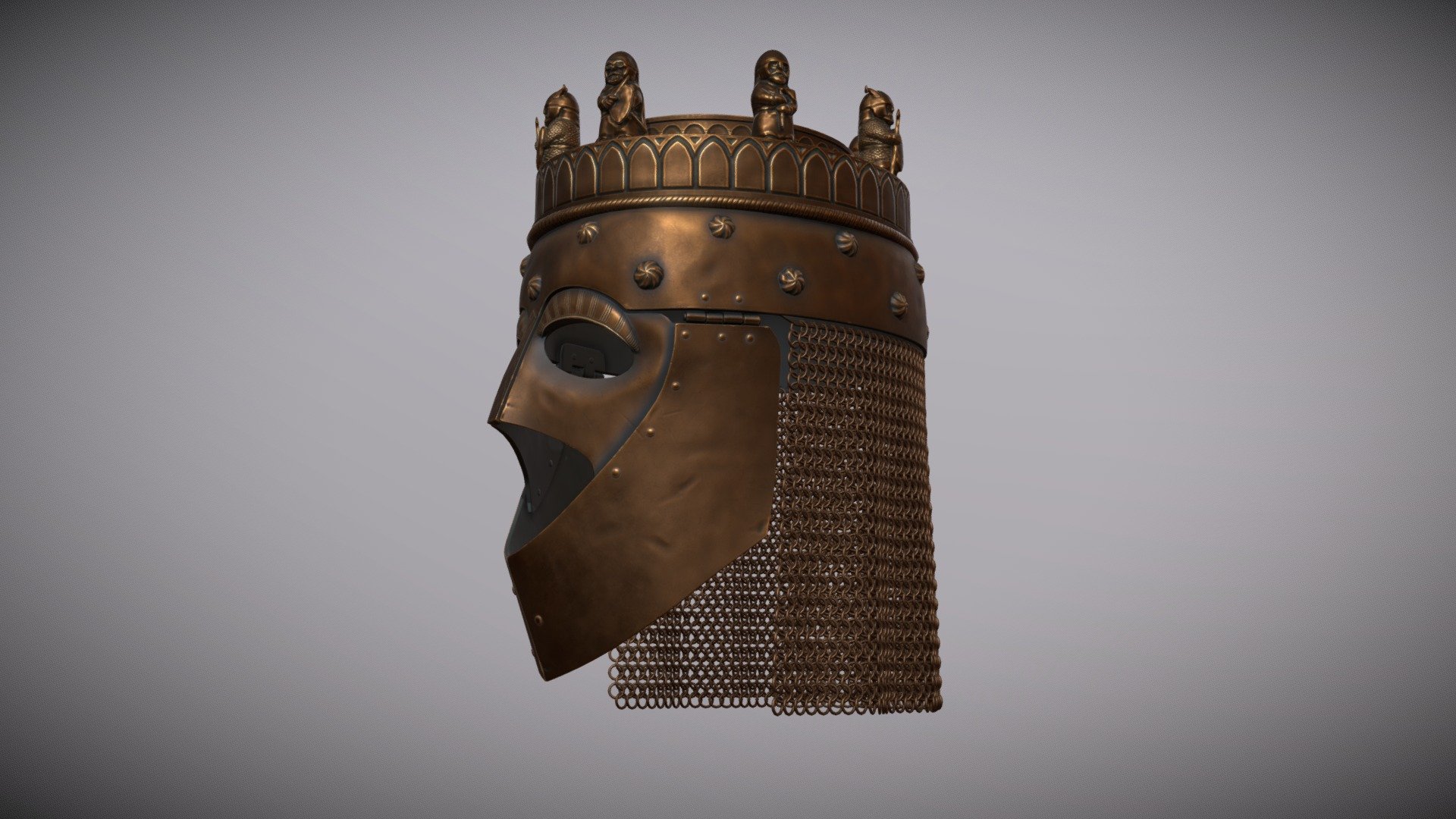 The Crowned Helmet - 3D model by hundsgugel [6615852] - Sketchfab