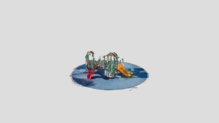 Kids play area in park 3D Model