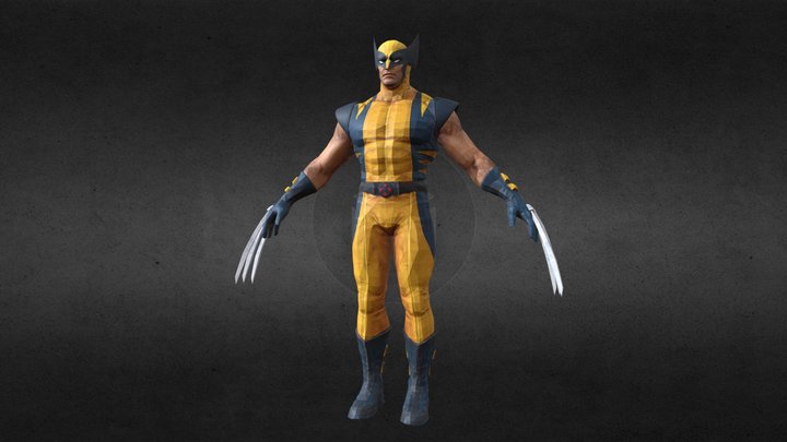 Marvel-3d-x-men-wolverine 3D Model
