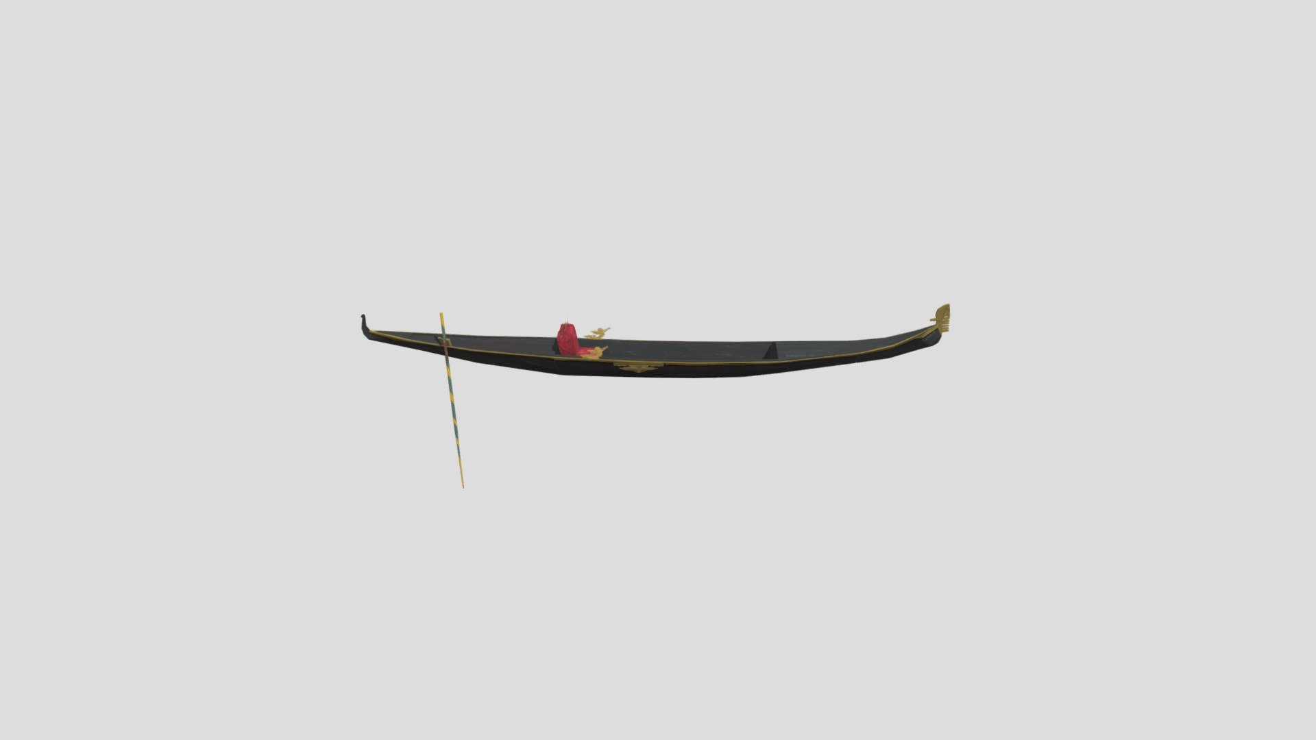 Venetian City Scene Gondola Prop