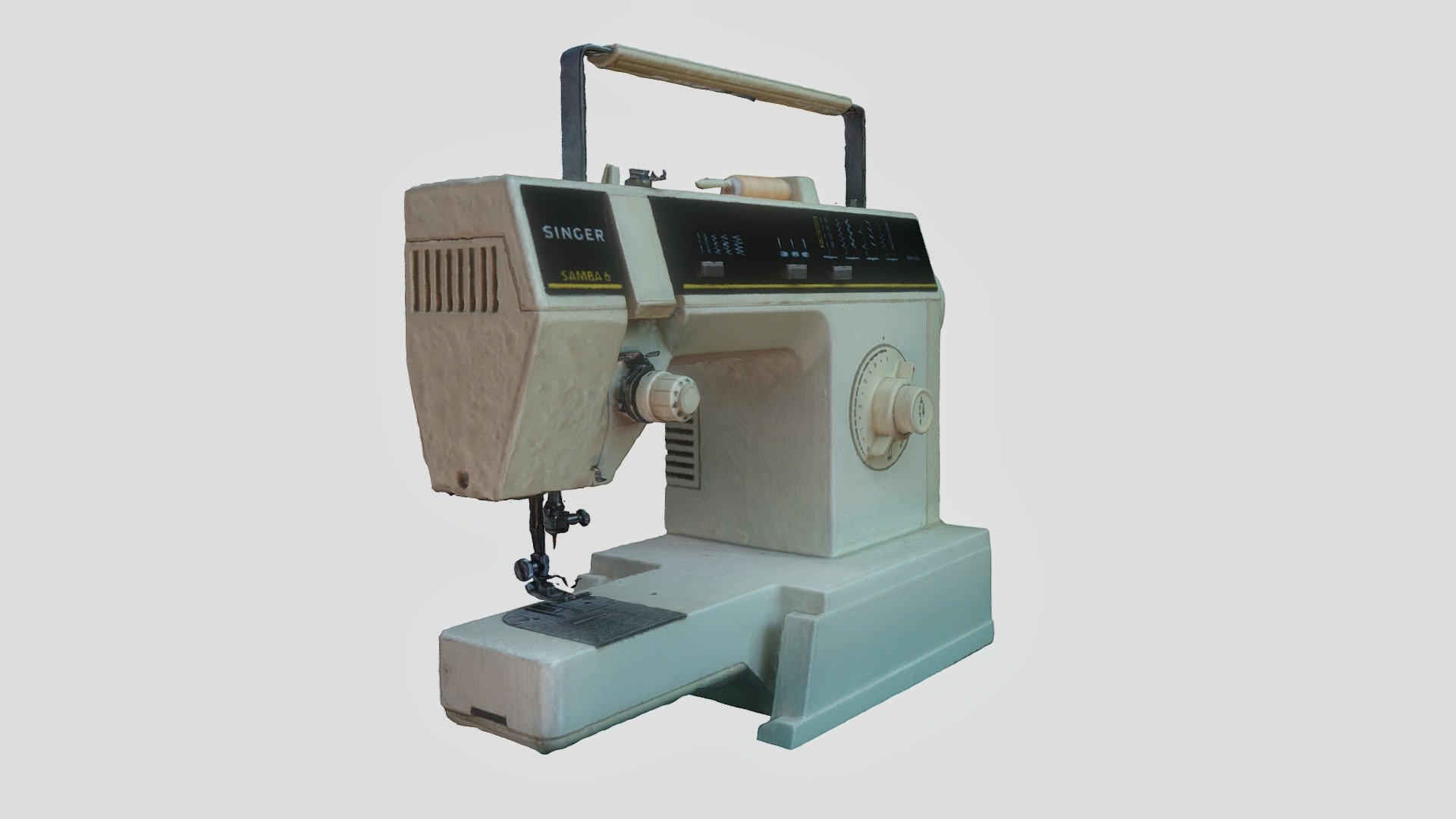 SINGER SAMBA 6 Sewing Machine scan Download Free 3D model by