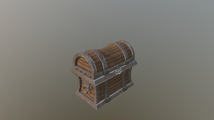 Animated Medieval Chest 3D Model