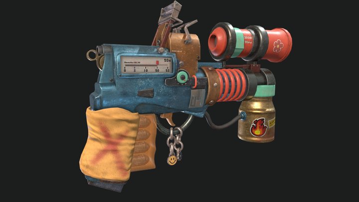 Outpost - Blastgun 3D Model