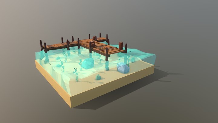 Diorama Pier 3D Model
