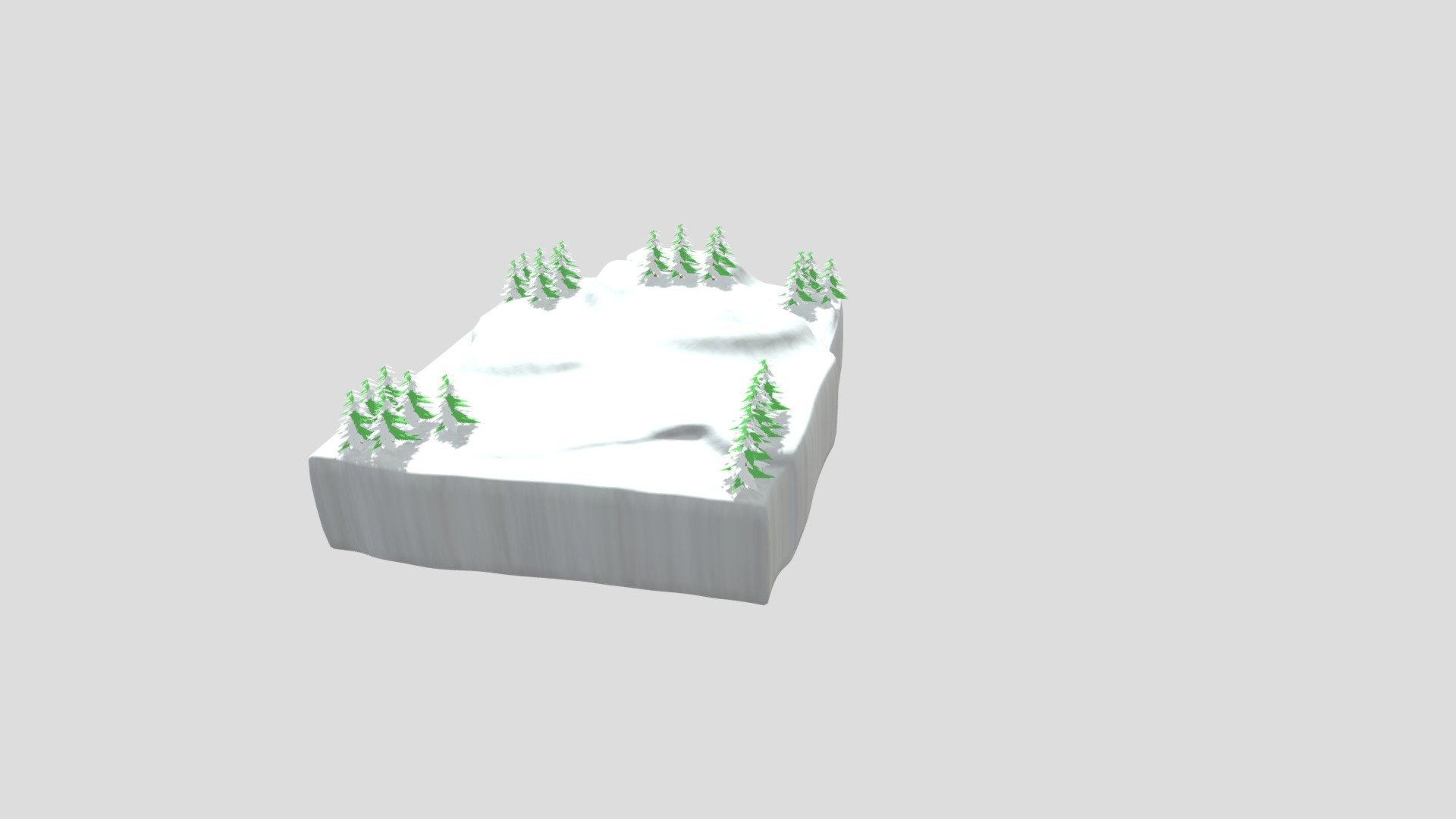 Snow Terrain - Download Free 3D model by RRB STUDIOS (@RRBSTUDIOS ...