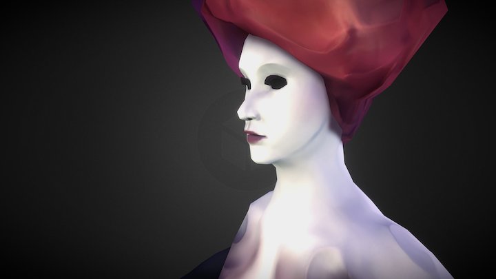 Flower Girl 3D Model