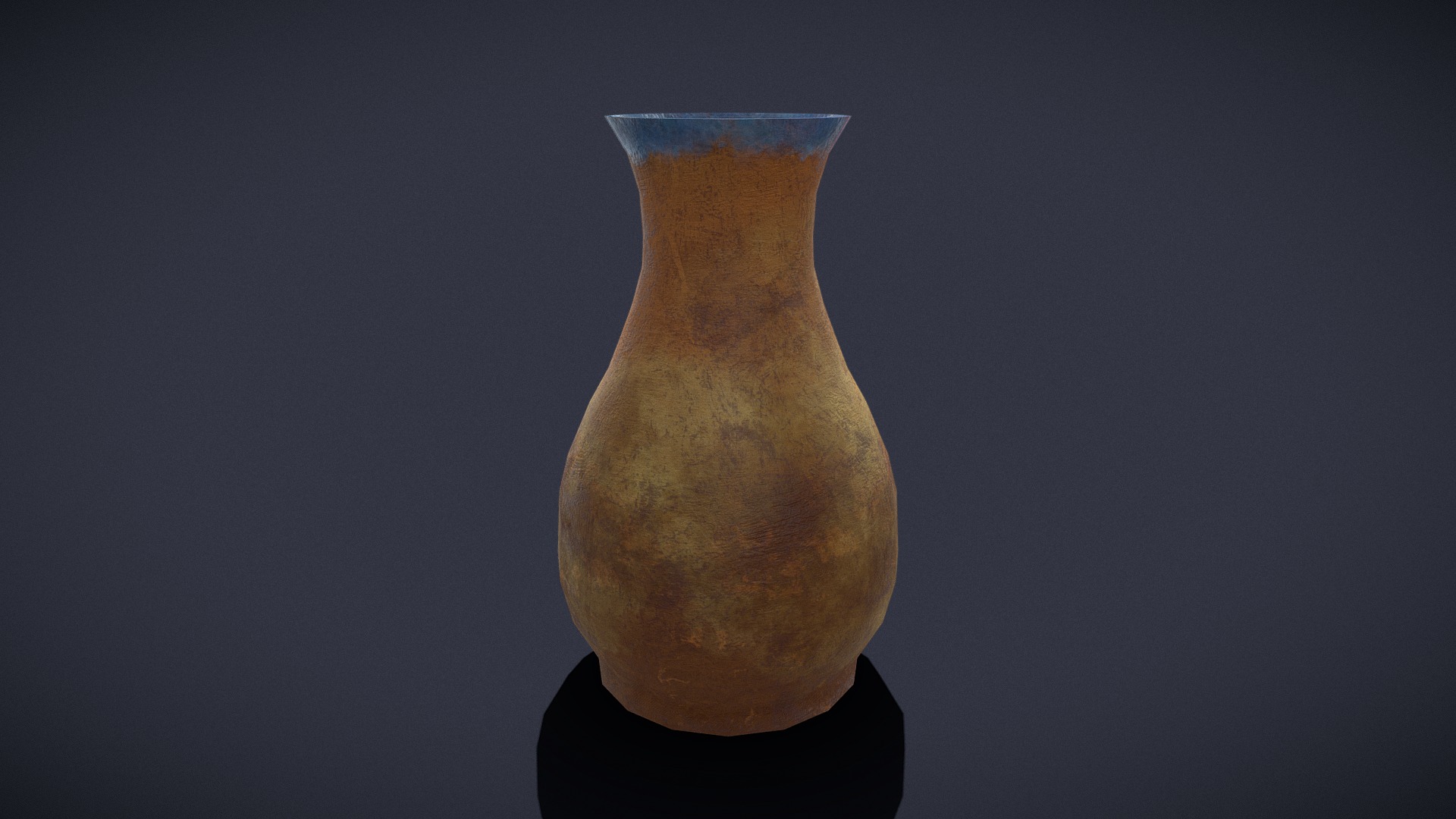 3D model Terracotta Vase - This is a 3D model of the Terracotta Vase. The 3D model is about a vase with a handle.