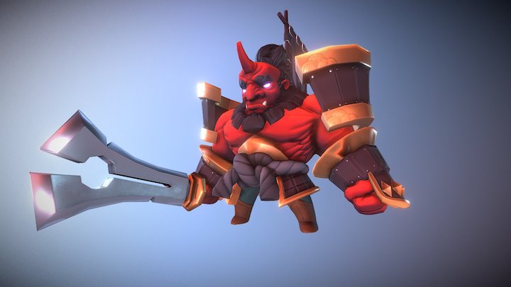 Samurai Oni 3D Model