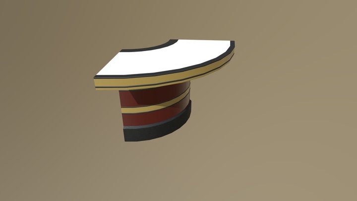Modular bar from "Passengers" - Curved Piece 2 3D Model