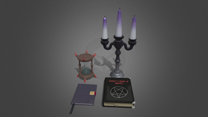 Gothic Props 3D Model