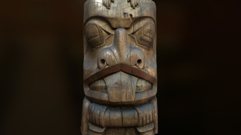 Haida Totem Pole, circa1860-70 [section] - Download Free 3D model by Thomas  Flynn (@nebulousflynn) [66217f6]