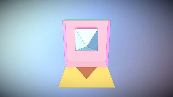 PIRAMIDE EN UN PLANO PARALELO AL PV 3D Model