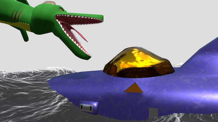 Widows Trap Leviathan Vs The Big Tuna Submarine 3D Model