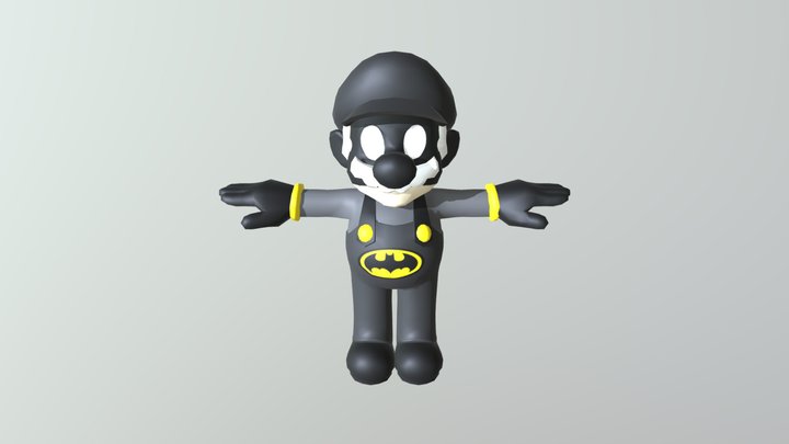 Mario Batman 3D Model