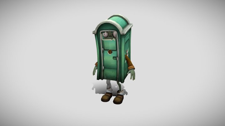 Outhouse Zombie - PVZ Garden Warfare – Modelo 3D gratuito STL