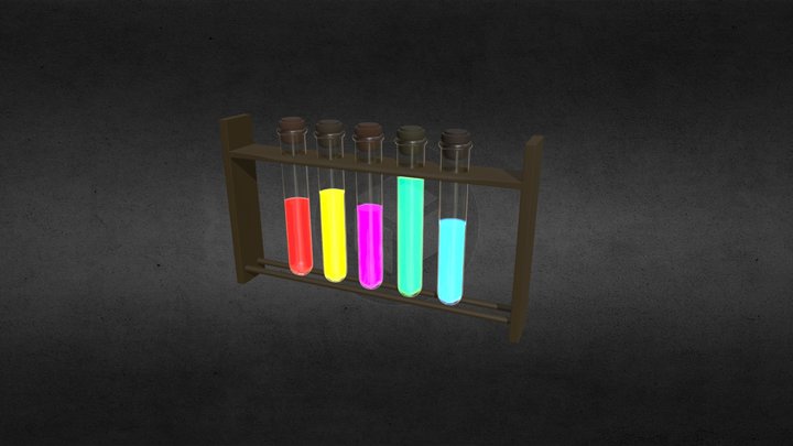 Chemistry-testtubes-holder 3D Model
