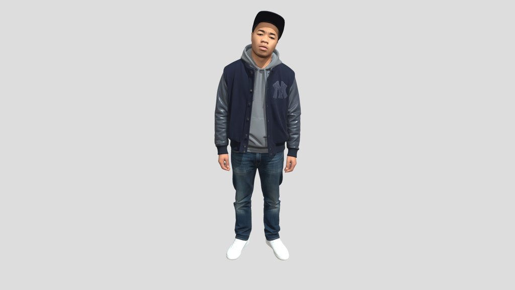 Navy Varsity Street Style