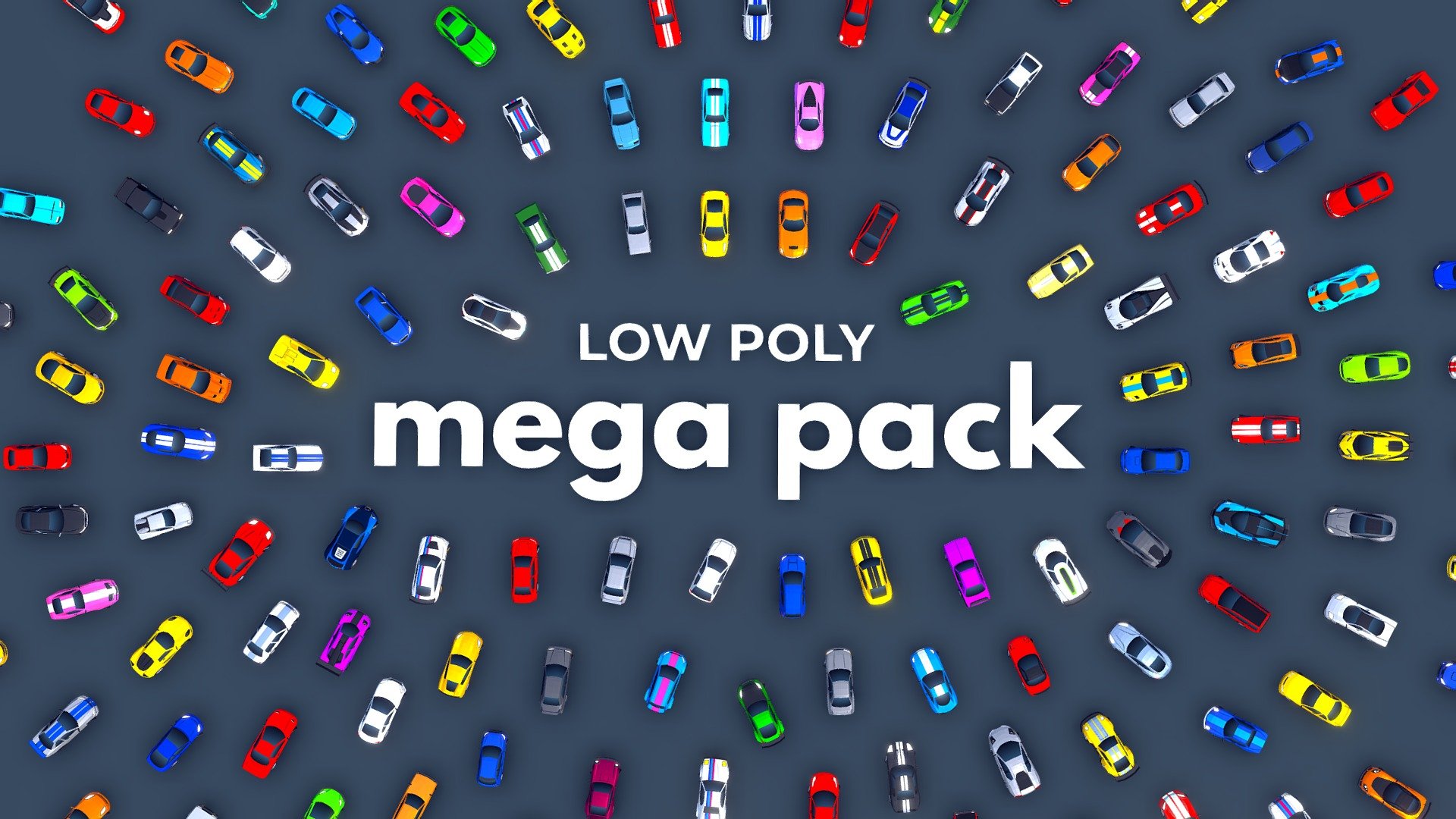 190 Low Poly Cars - Mega Pack - Buy Royalty Free 3D model by ...