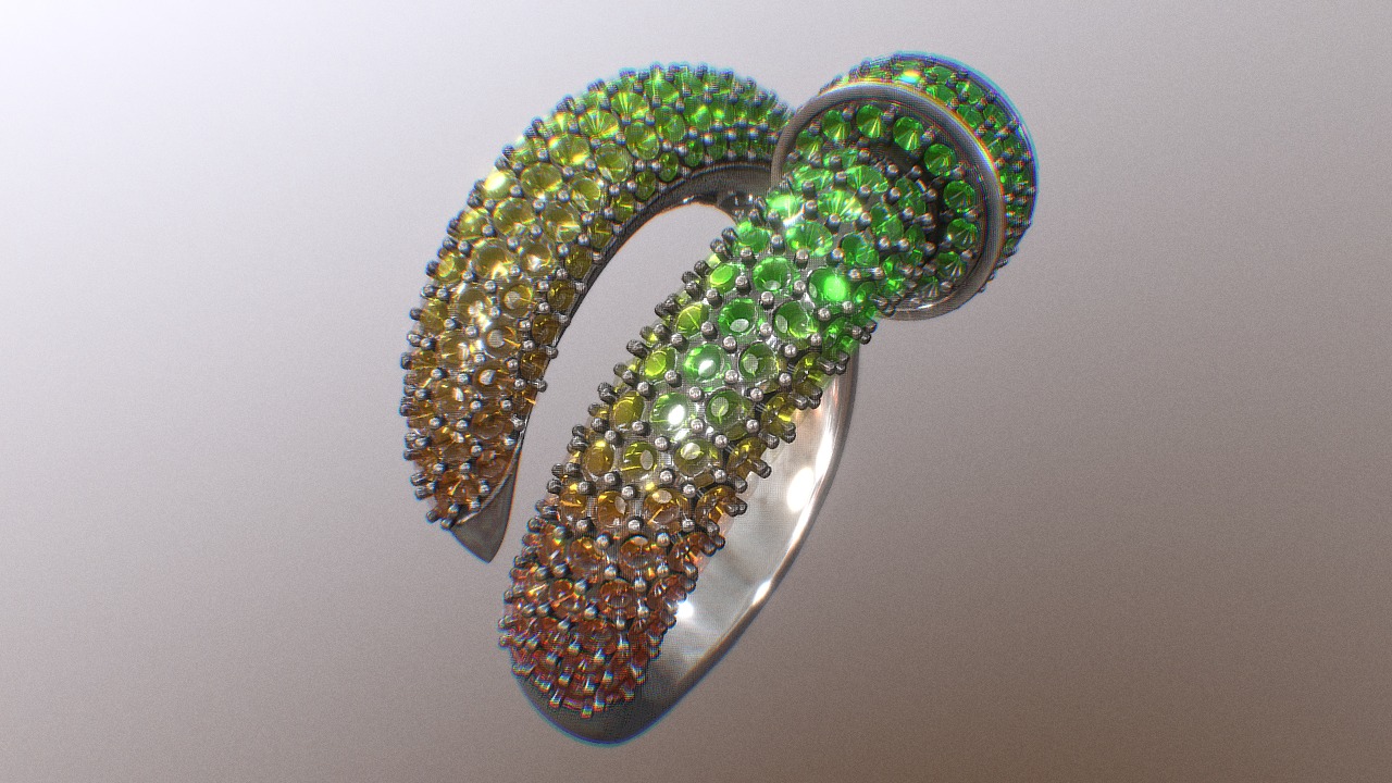 3D model nail - This is a 3D model of the nail. The 3D model is about a close-up of a ring.