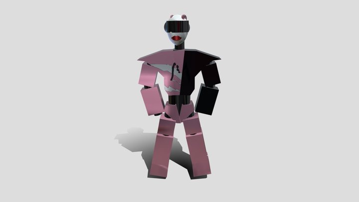 Old woman Robot 3D Model