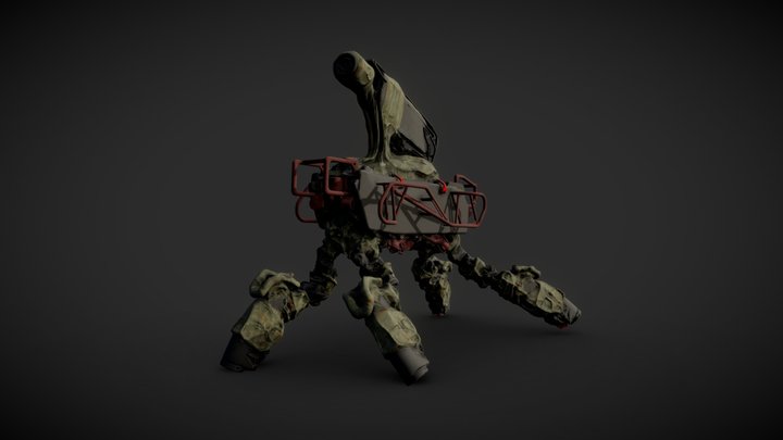 Autonomous Quadruped Radar Heavy – Modèle 3D gratuit STL