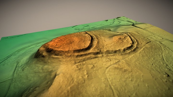 Nesscliffe Hill Camp, Shropshire (UK) – Free 3D Model STL