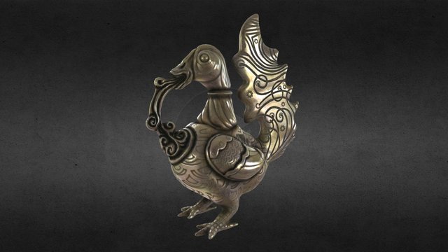Uncharted 4 treasure - hamsa mythical goose 3D Model