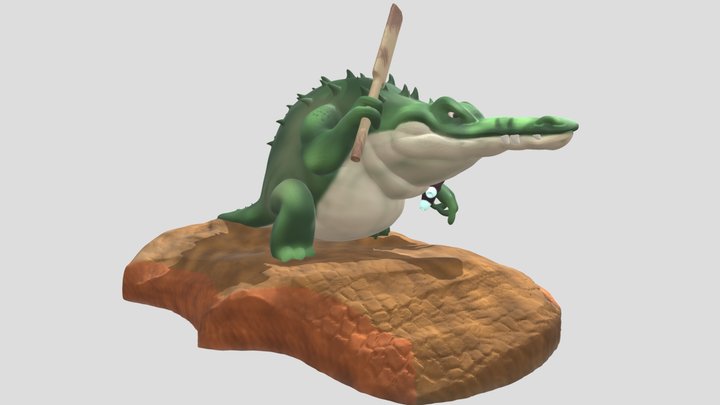 Crocodile Gank 3D Model