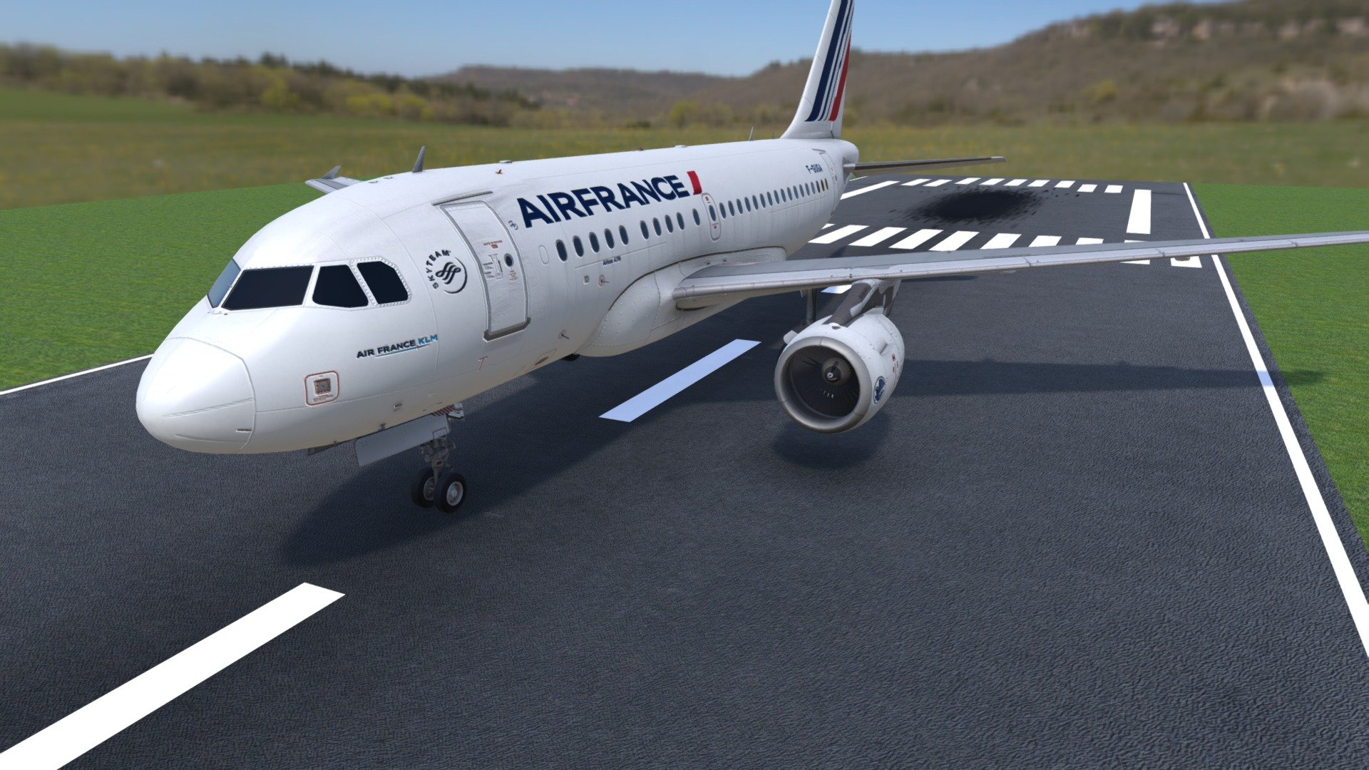 Airbus - a 318 liveri Air France