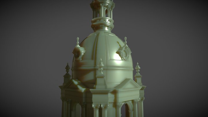 Berliner Dom Westhaube 3D Model