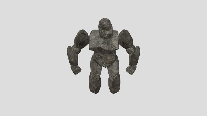 Rock Man 3D Model