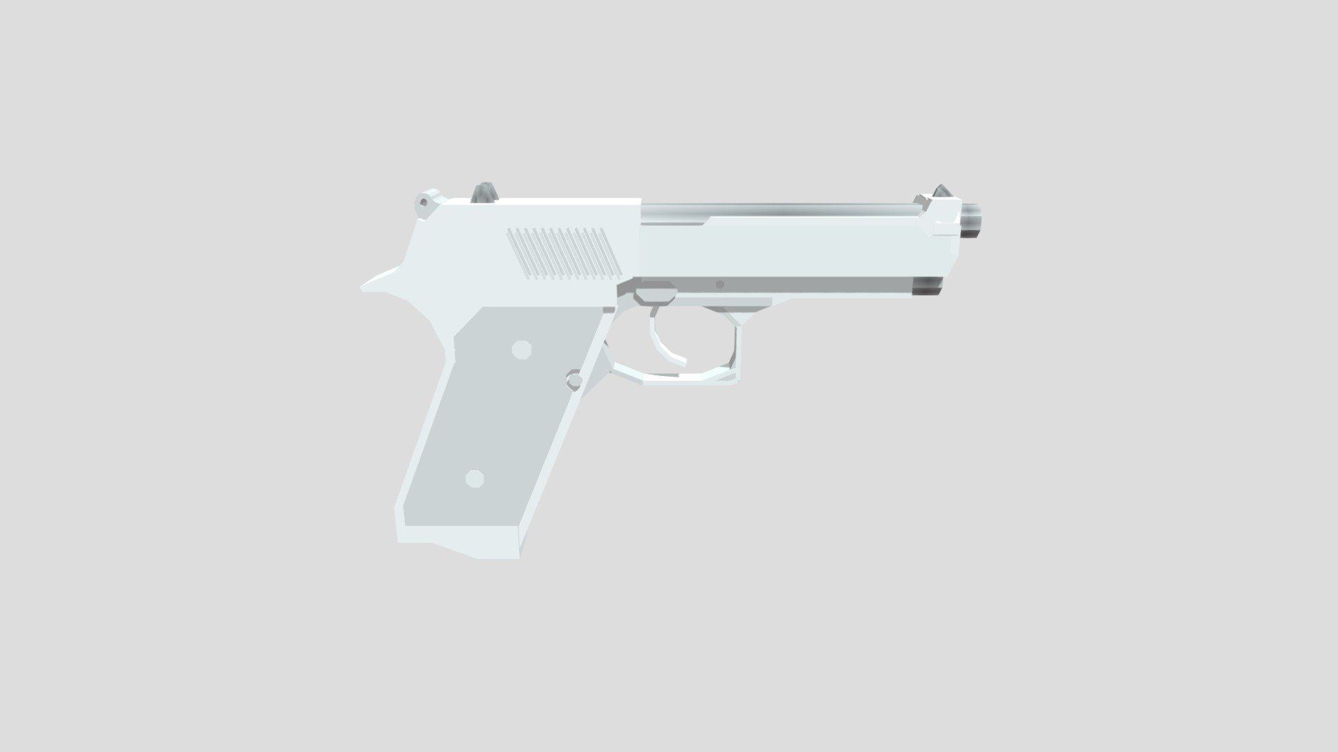 Beretta M9 — Sketchfab embed 3D viewer