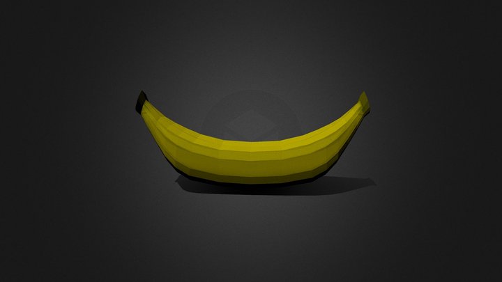 Rotten Banana Low Poly – Free 3D Model STL