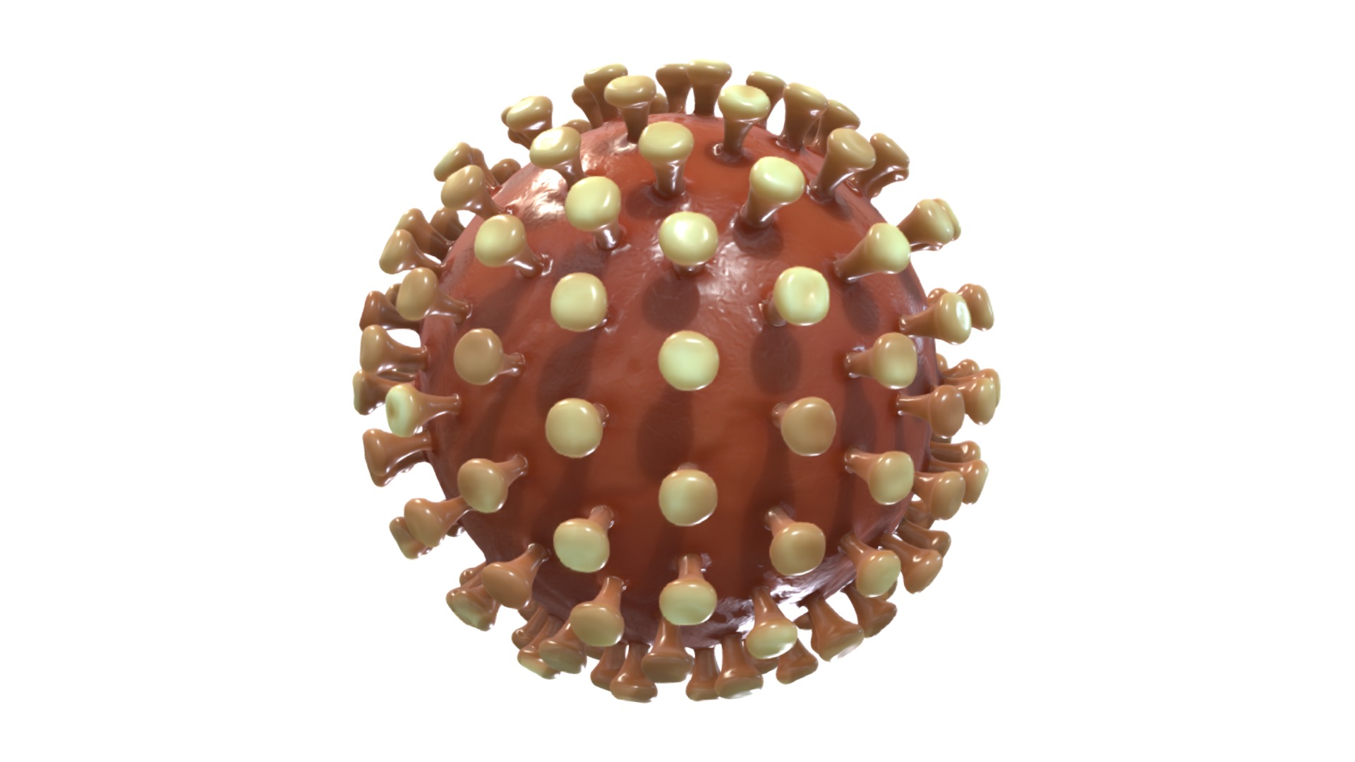 3D model Coronavirus nCoV Covid-19 - This is a 3D model of the Coronavirus nCoV Covid-19. The 3D model is about a pile of candy.