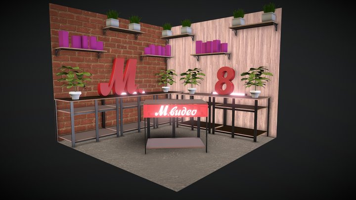 M-video 23Feb / 8March Studio 3D Model