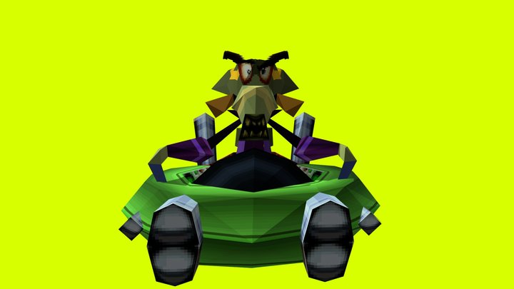 N.Oxide (Crash Team Racing 1999) 3D Model
