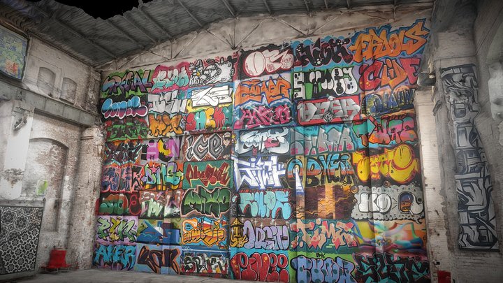 Gdansk, Shipyard, Graffity wall – Modello 3D gratuito STL