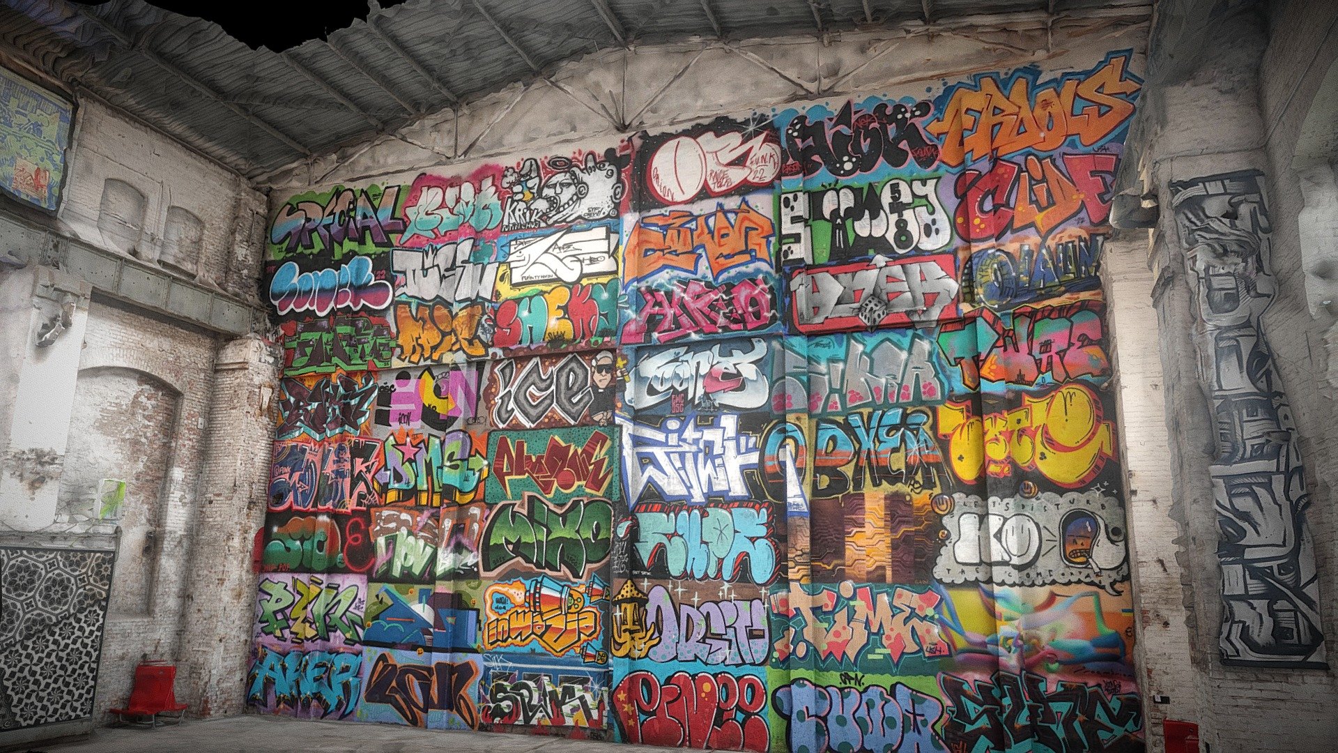 Gdansk, Shipyard, Graffity wall
