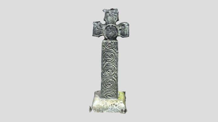 Eyam Village Anglo-Saxon Cross 3D Model