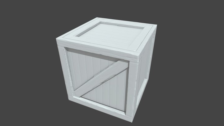 Baked Crate 3D Model