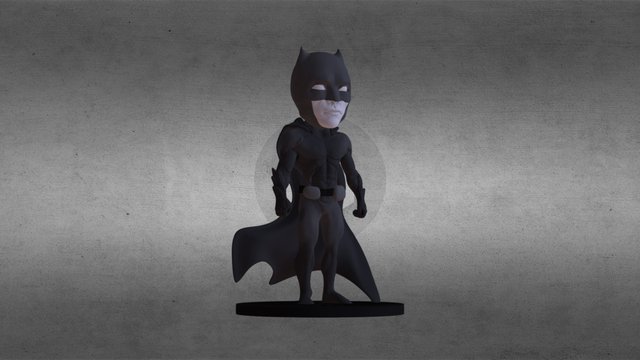 Chibi Batman 3D Model