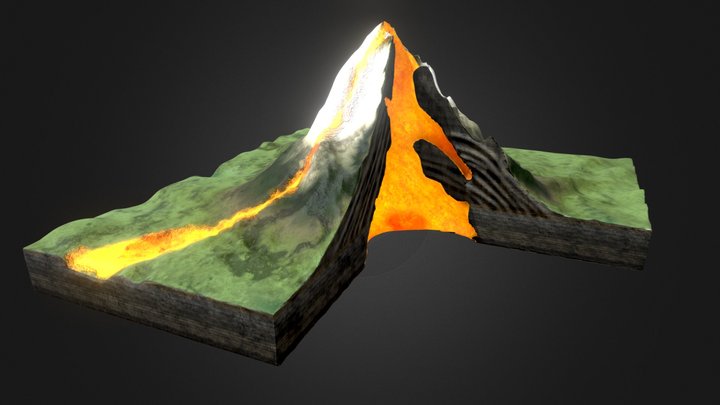 Volcano 3D Model