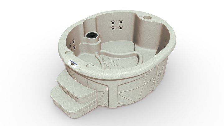 Rock Solid Luna Person 13 Jet Plug Play Hot Tub 3D Model