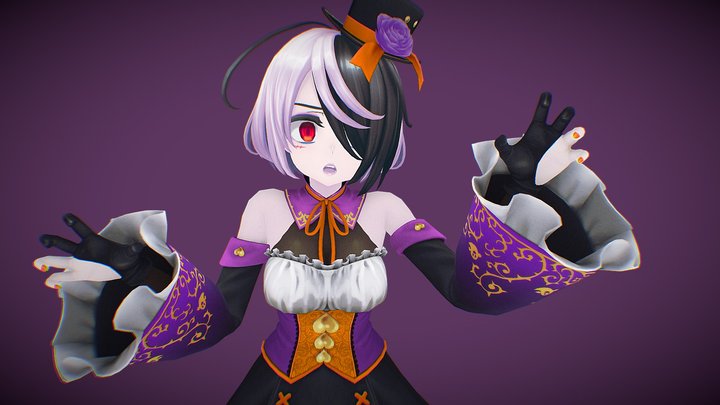 Claudia Halloween 3D Model