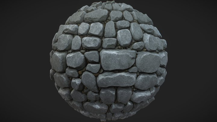 Seamless Rustic Stone Wall & Floor Texture 006
