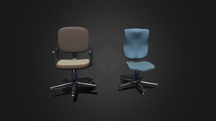 Office chairs 3D Model