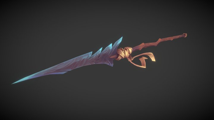 Fallout Spear Handpainted 3D Model