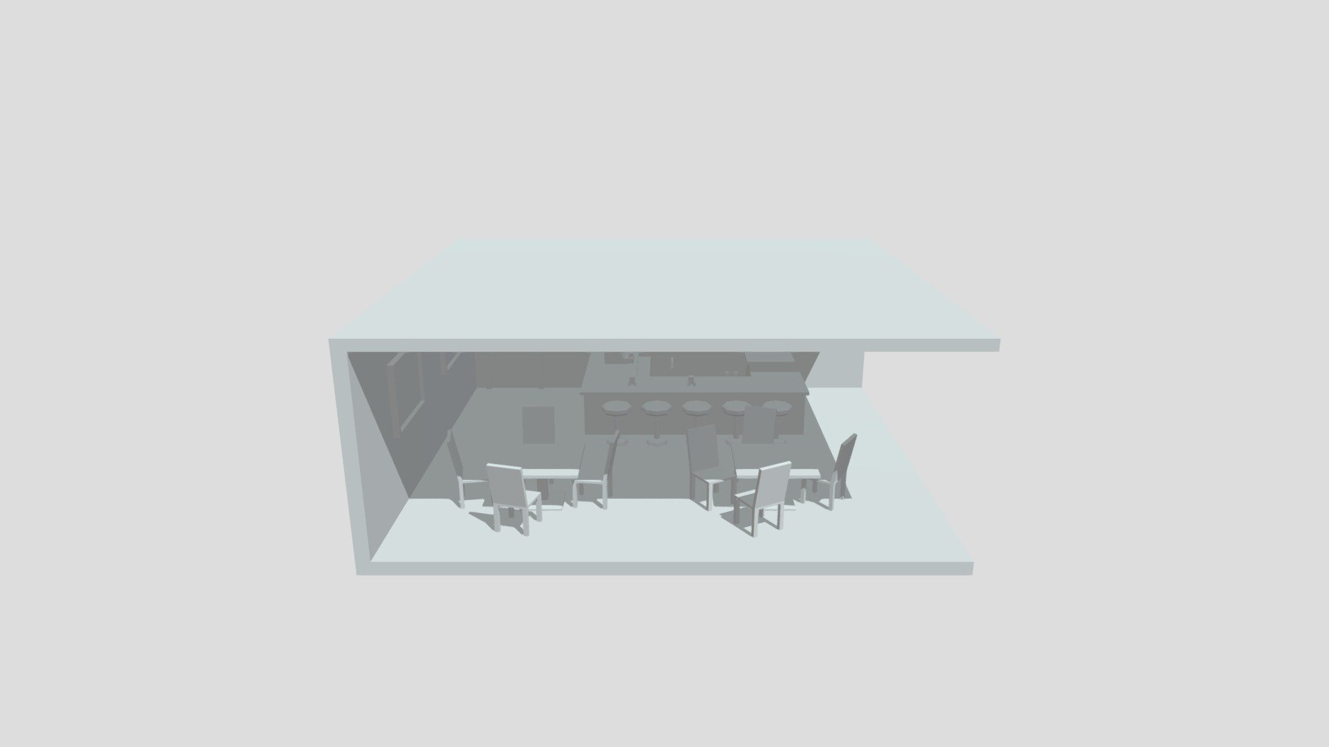 Bar scene from Poly by Google